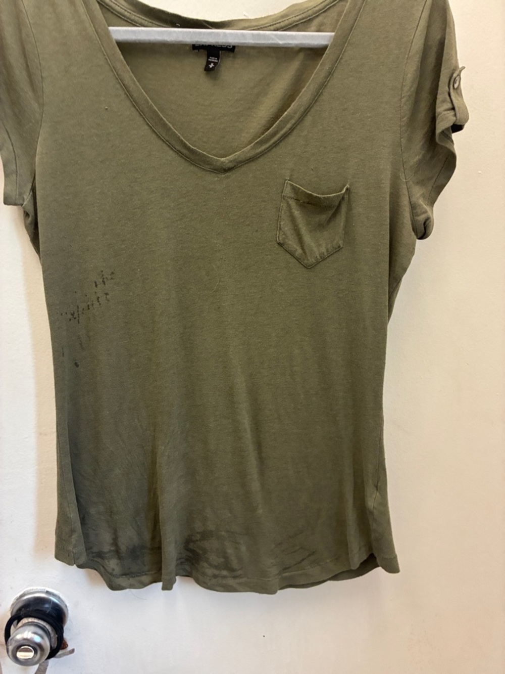 Express Olive colored t shirt - Picture 14 of 16
